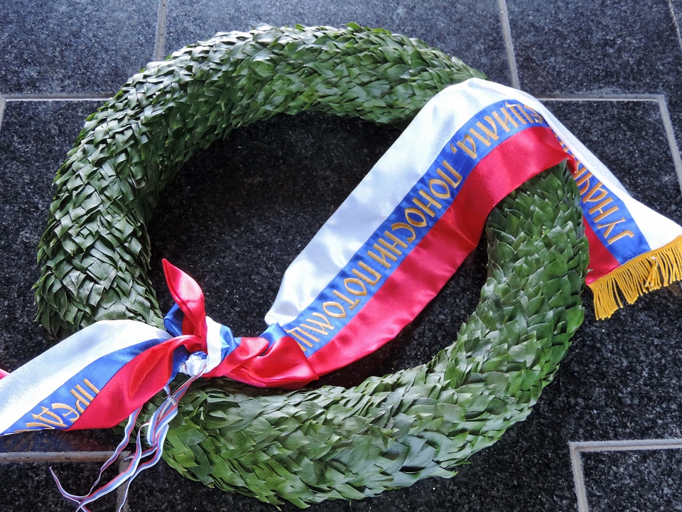 Flag marble memorial