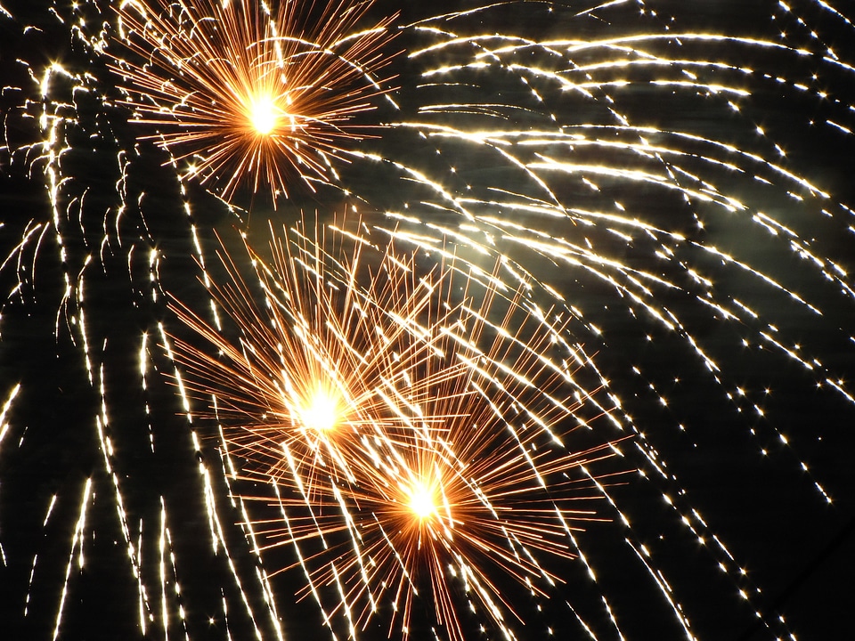 Colorful feast new year's eve