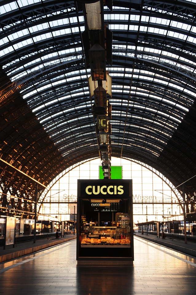 Railway station deutsche bahn train