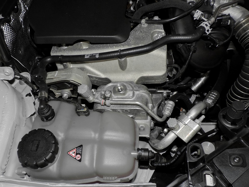 Automobile black and white diesel