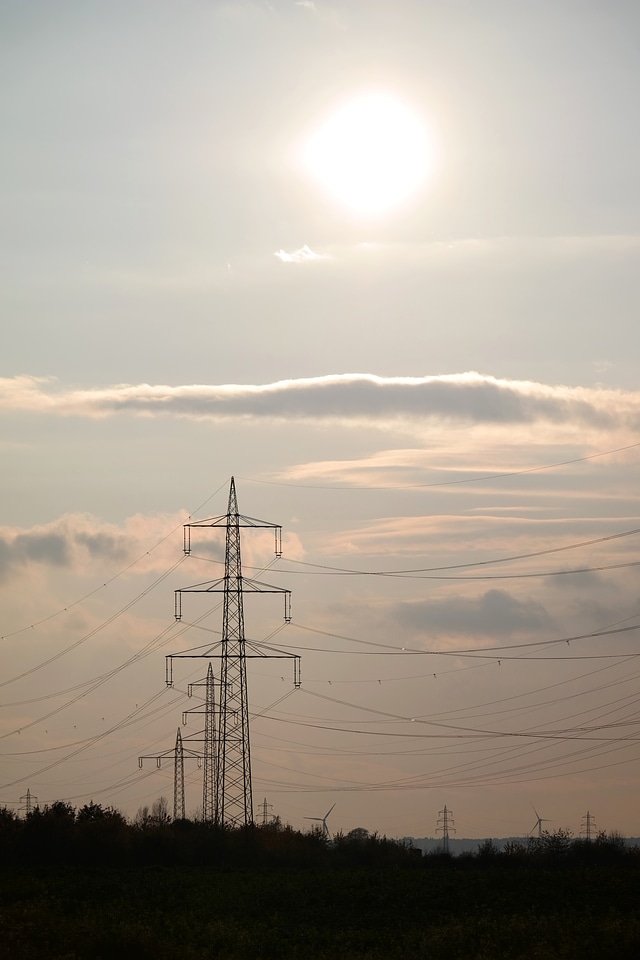High voltage pylon steel