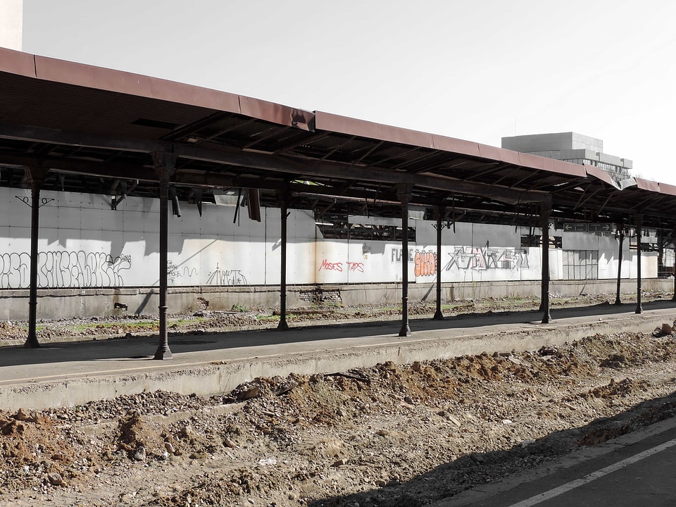 Abandoned old railway station