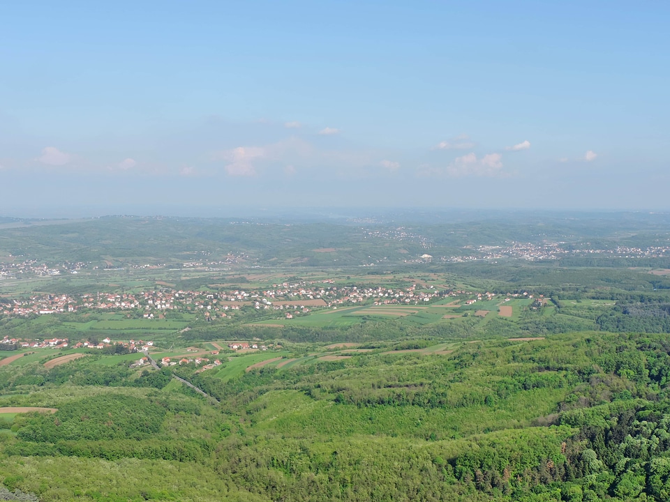 Hillside panorama landscape