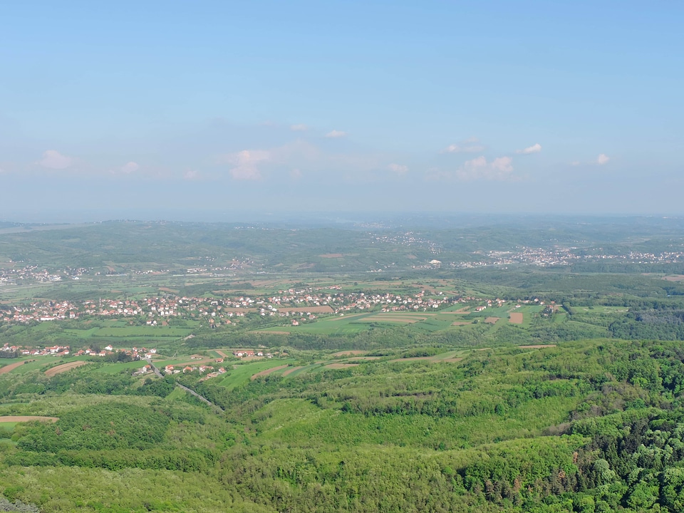 Hillside panorama landscape photo