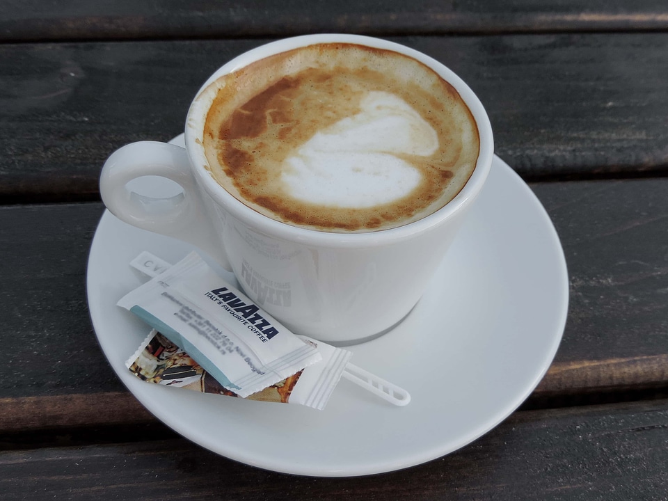 Caffeine cappuccino coffee