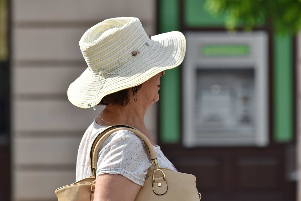 Fashion pensioner portrait photo