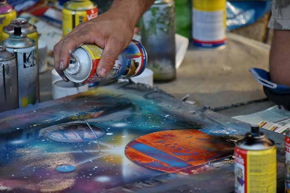 Hand handmade paint