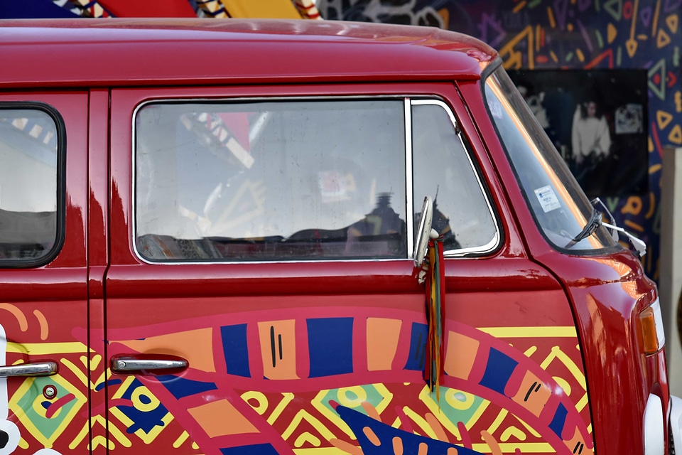 Car colourful festival