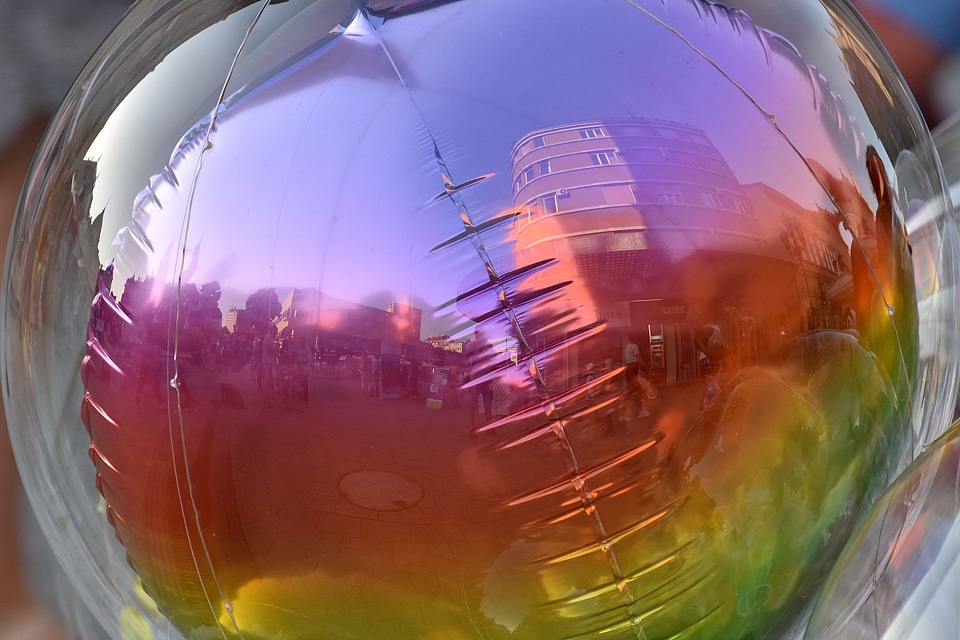 Balloon plastic abstract
