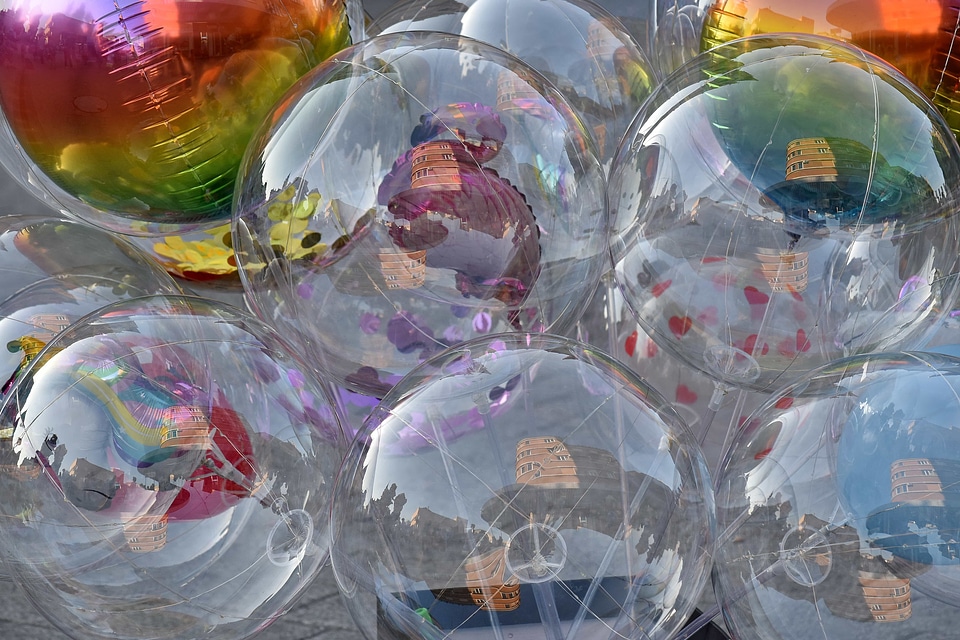 Balloon reflection transparent