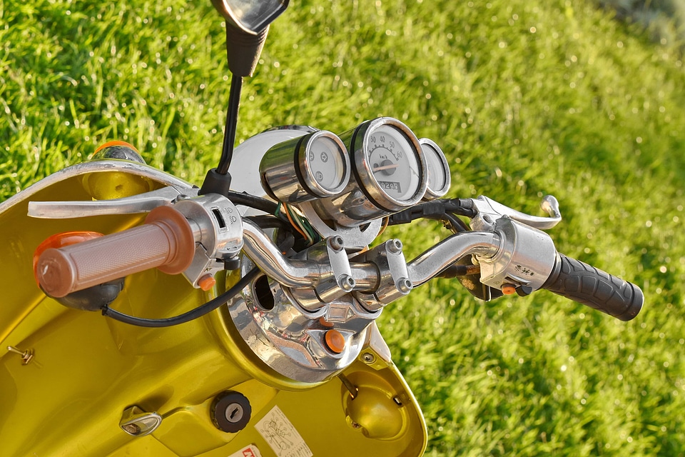Gauge moped motorcycle