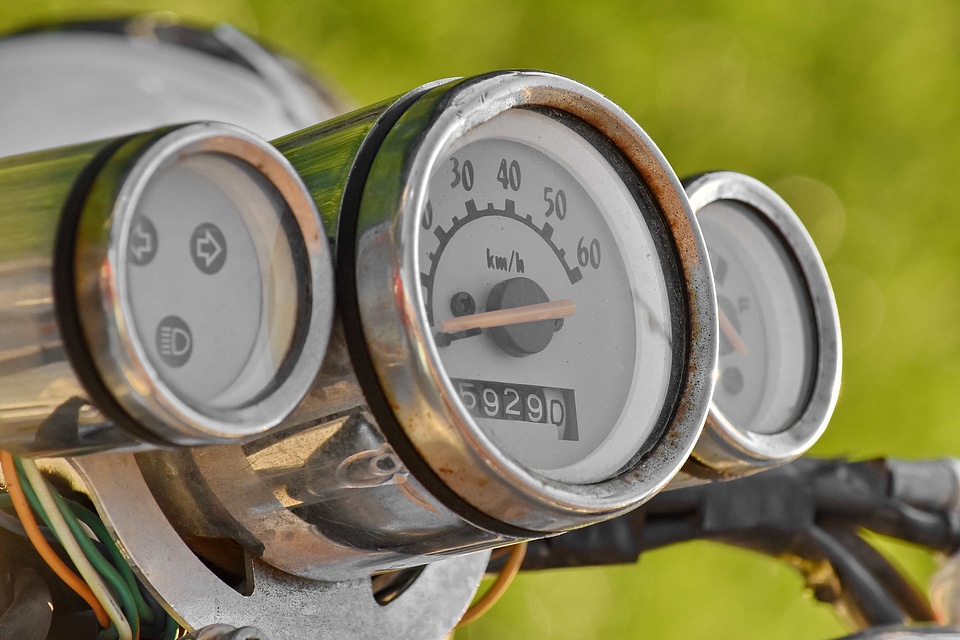 Gauge speedometer odometer