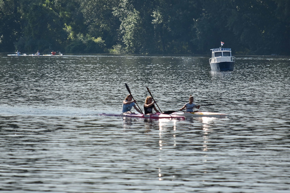 Kayaking oar water photo