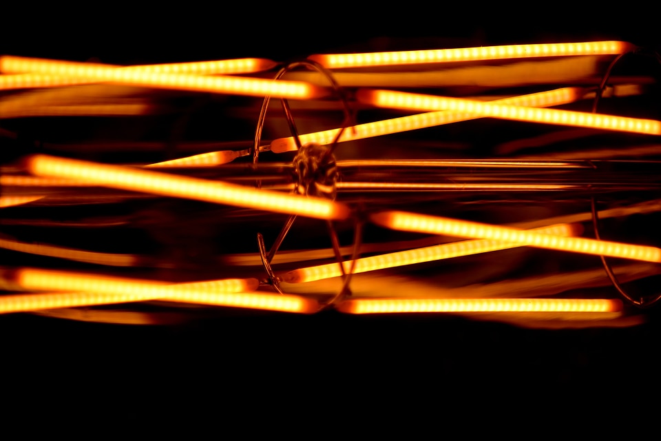 Detail light bulb abstract