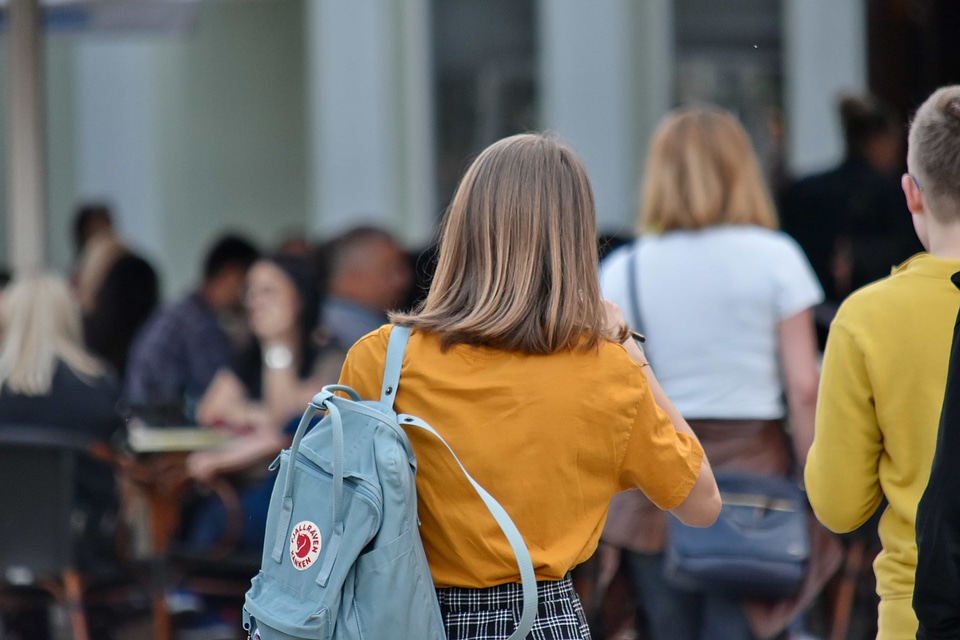Backpack backpacker blonde hair