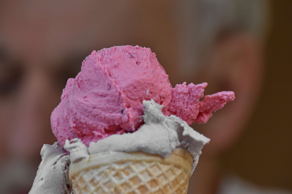 Cornet icecream vanilla