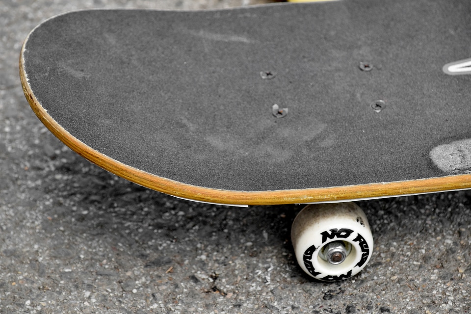 Street asphalt skateboard