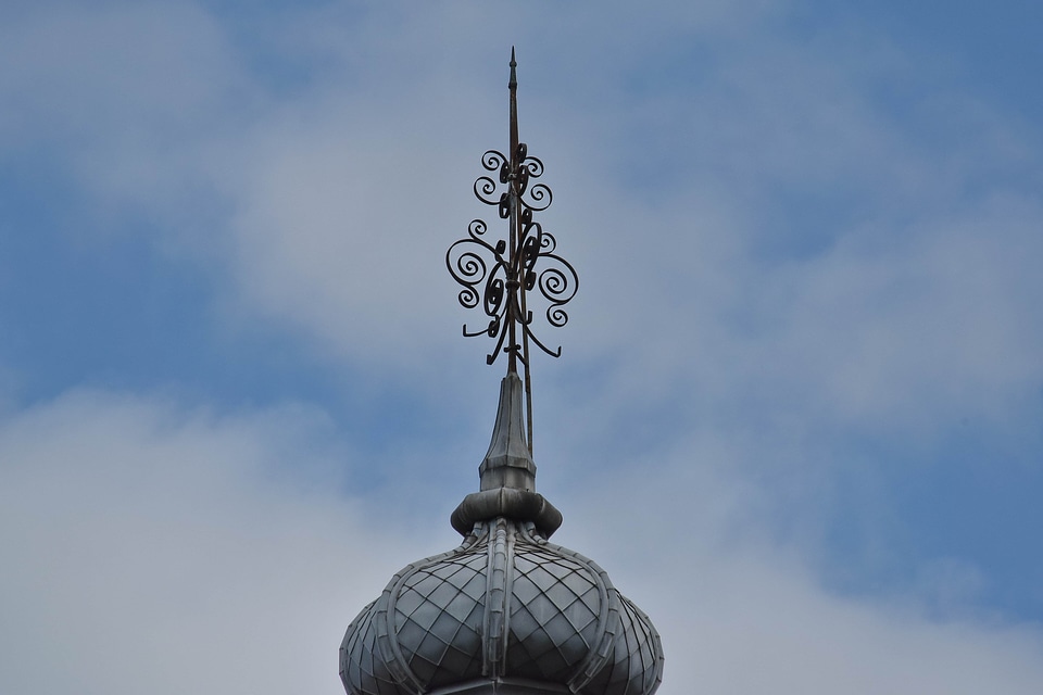 Baroque blue sky cast iron