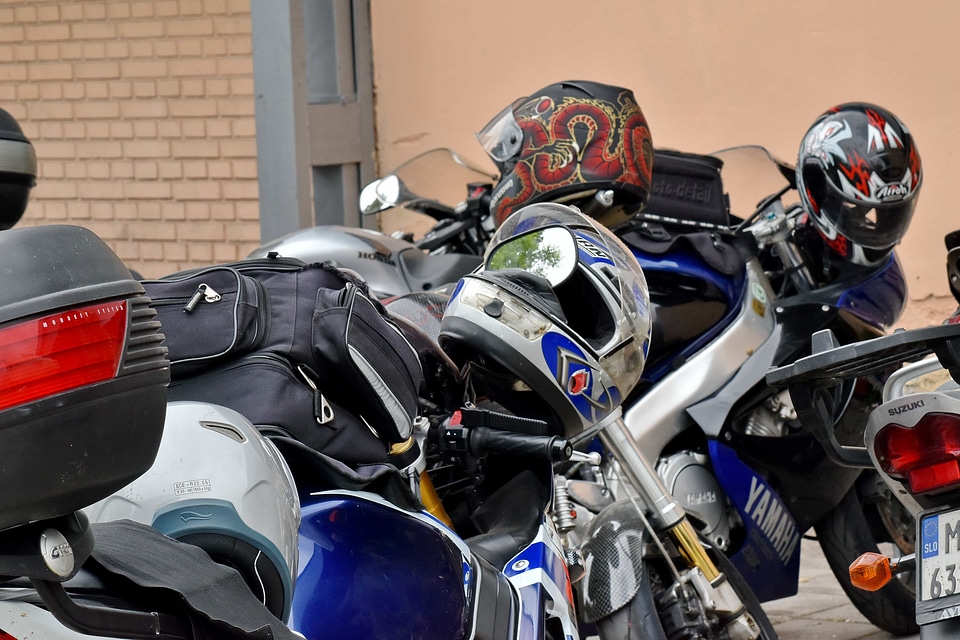 Motorcycle parking lot vehicle