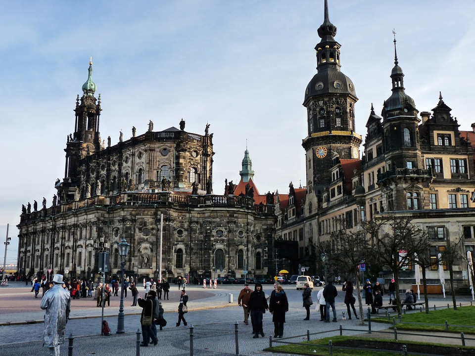 Dresden castle theatre square