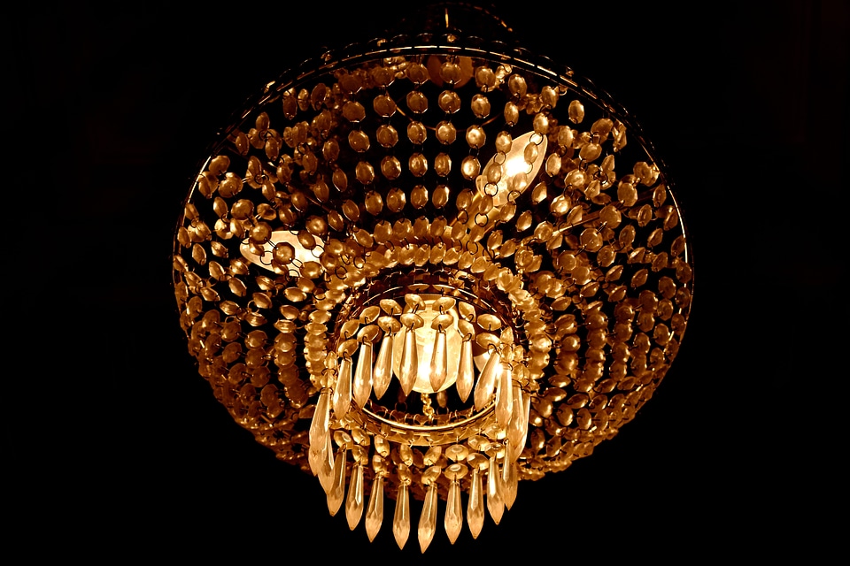 Crystal illumination chandelier photo