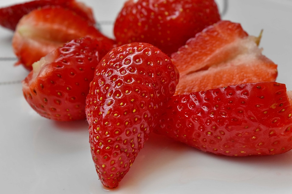 Strawberries fruit food