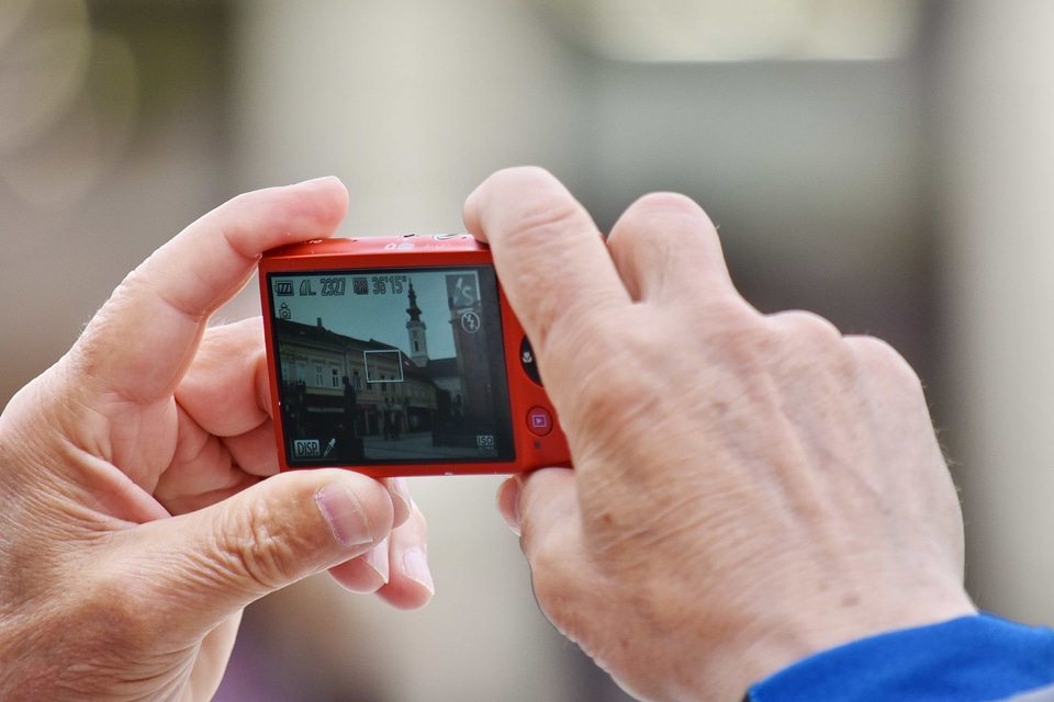 Camera hand photographer