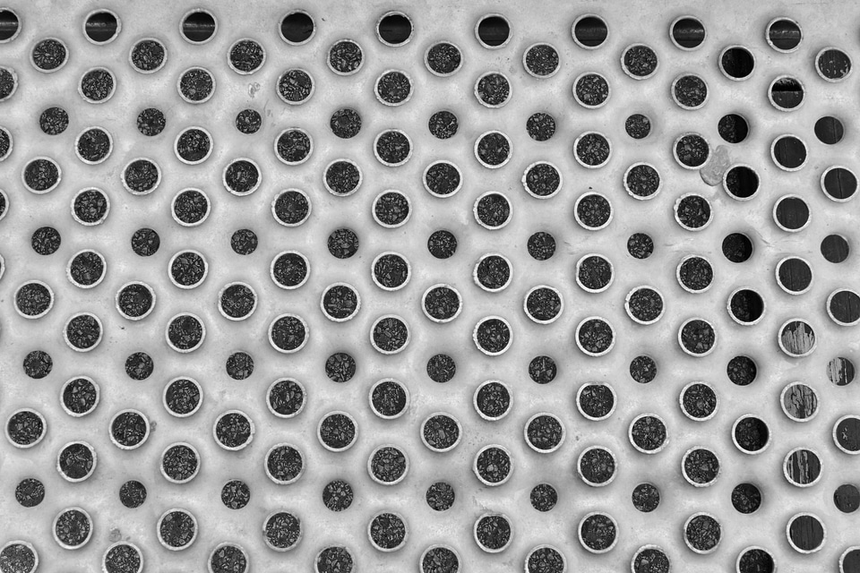 Hole stainless steel chrome