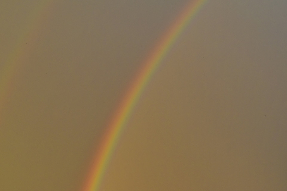 Blurry colorful sky glow