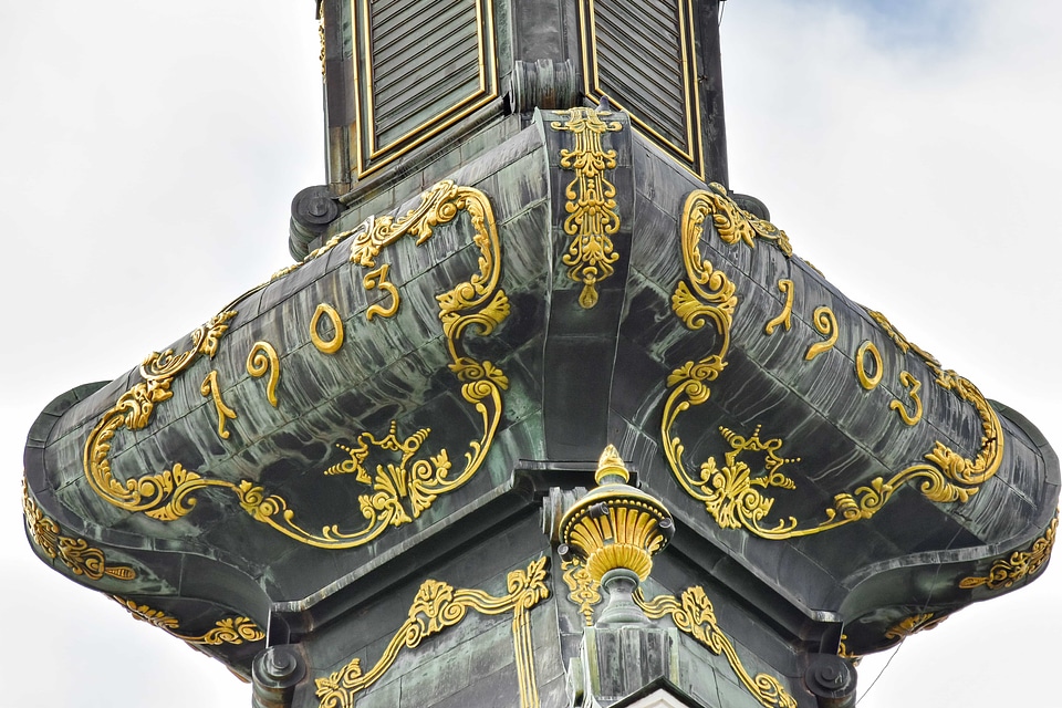 Church Tower design gold