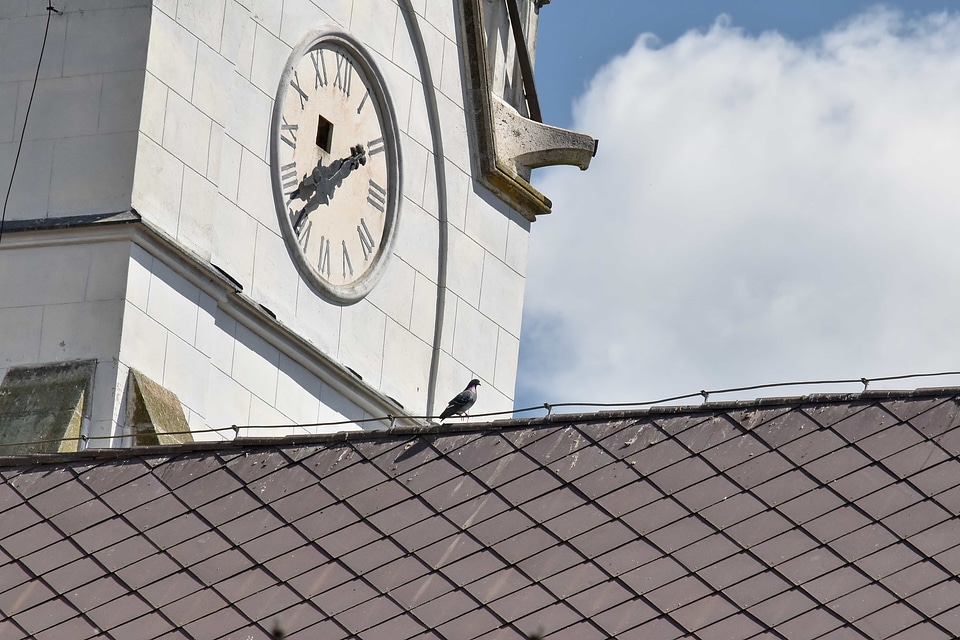 Analog Clock church tower architecture