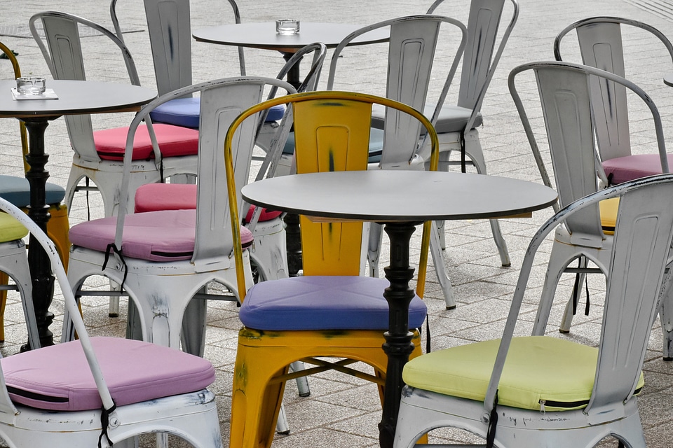 Metal vintage seat