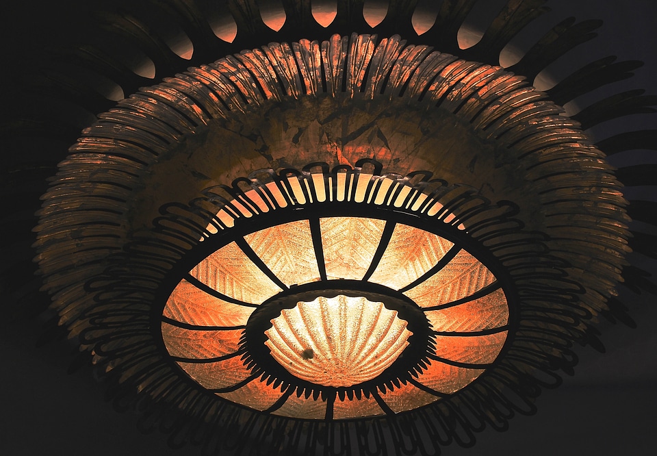 Gaudí ceiling lamp barcelona
