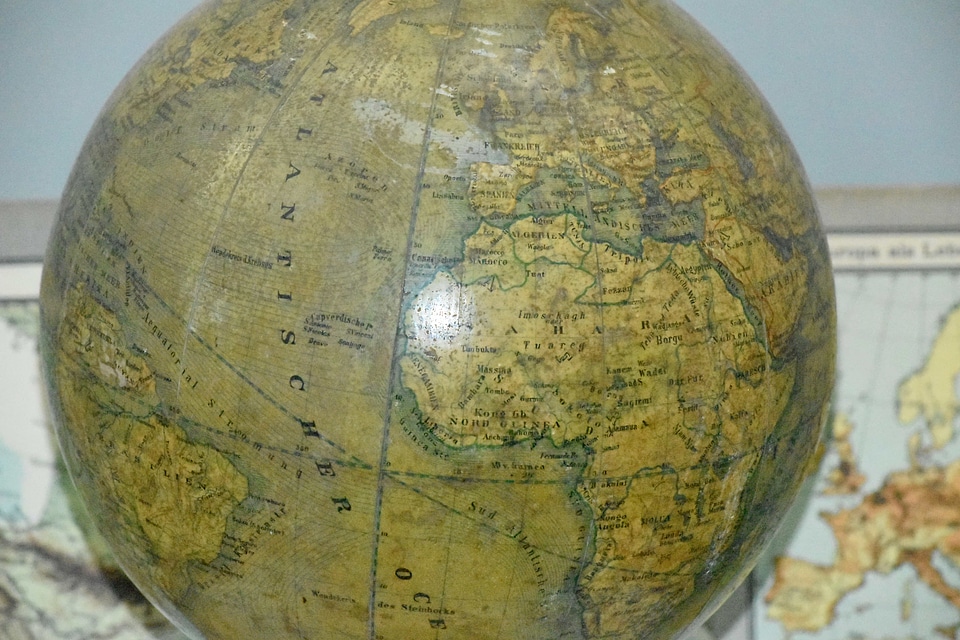 Geography map sphere
