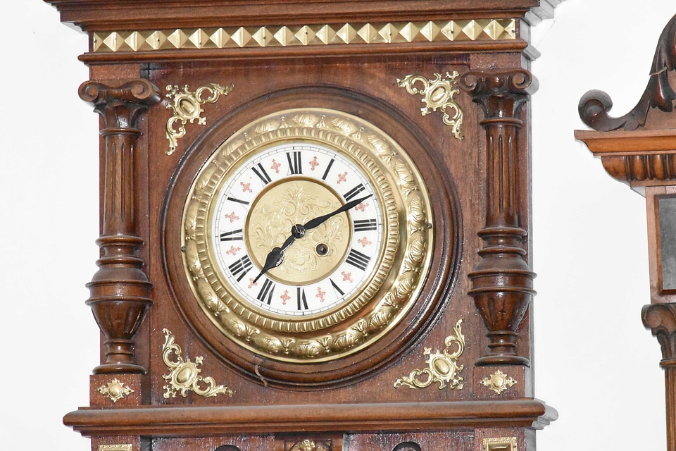 Analog Clock baroque handmade