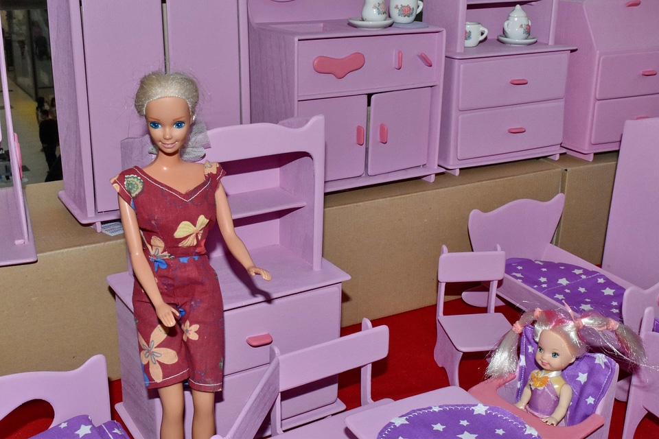 Baby daughter living room