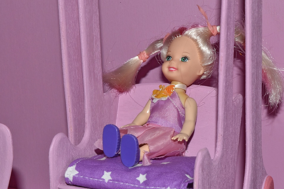 Handmade miniature doll