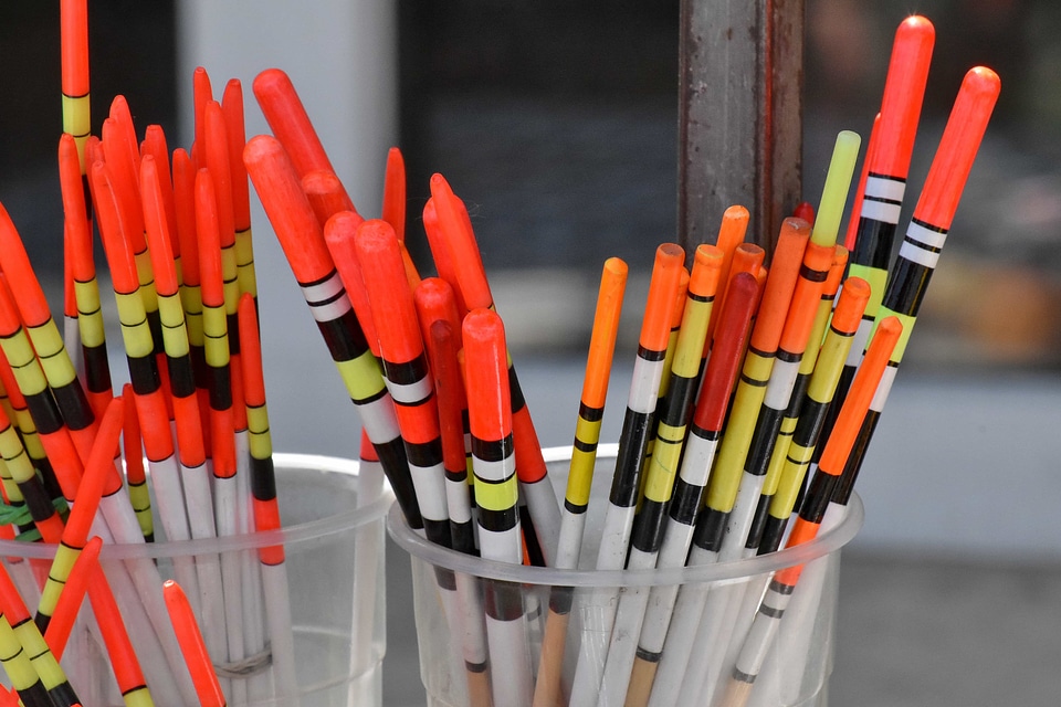 Detail fishing gear color