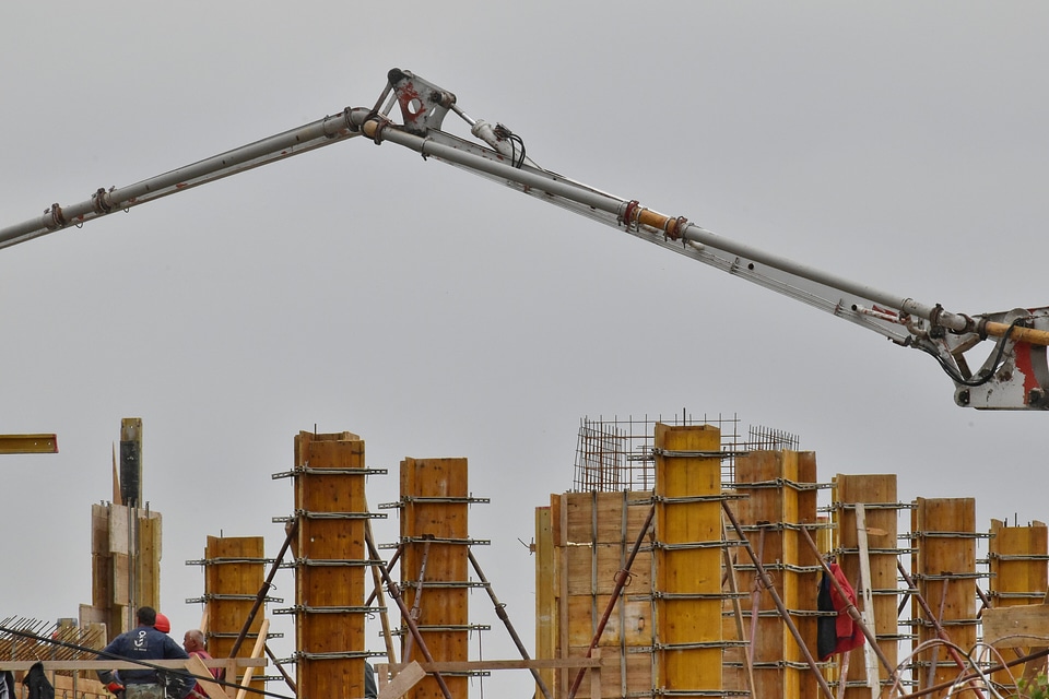 Construction construction worker crane