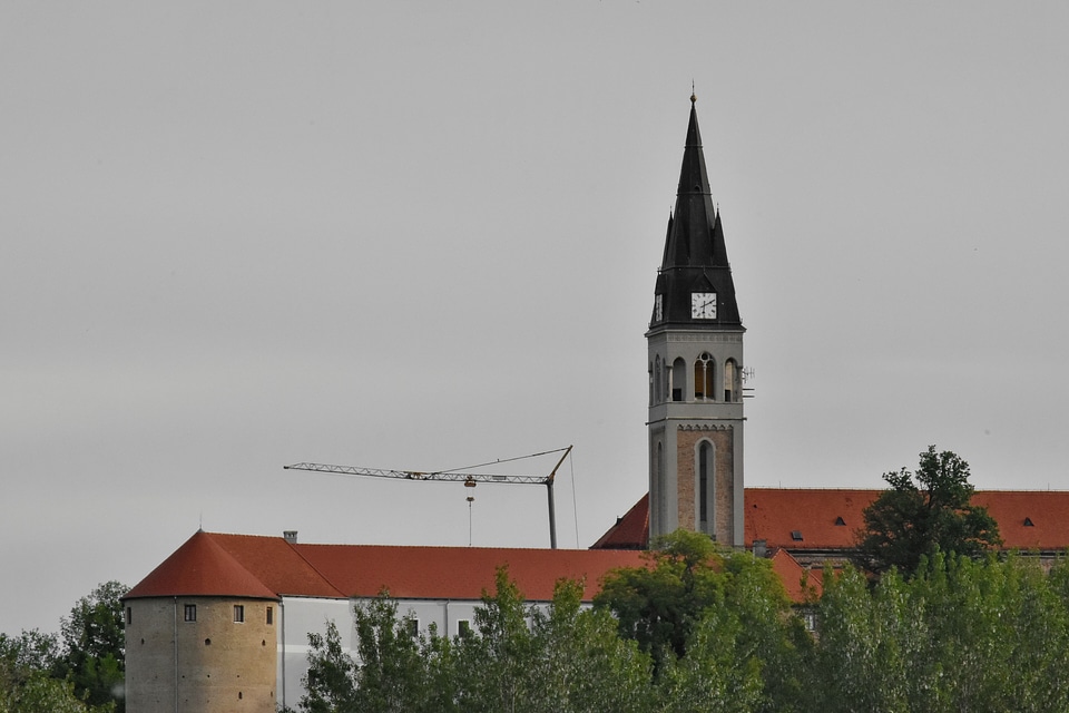 Church tower building