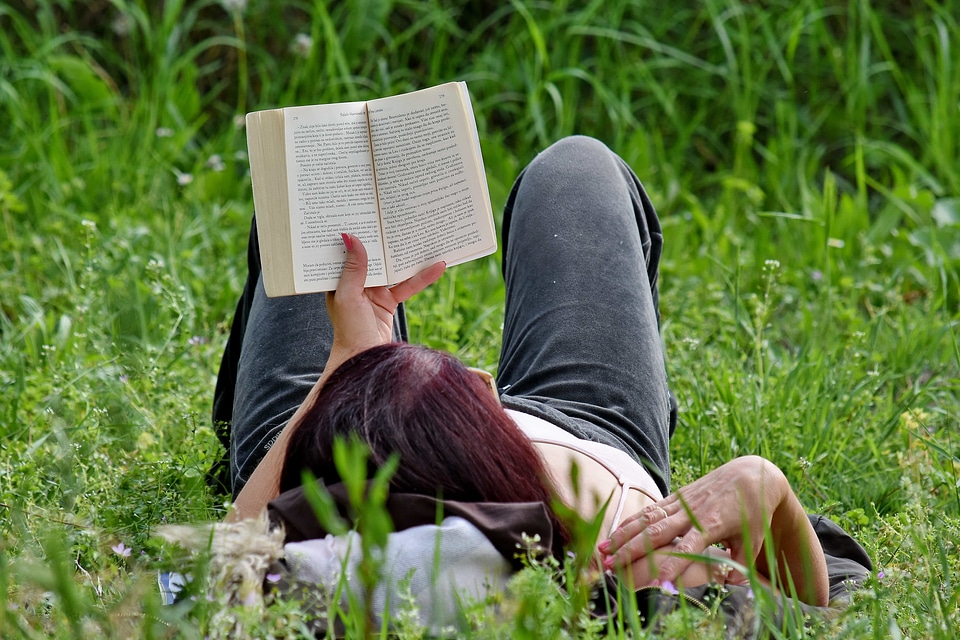 Book reading relaxation photo