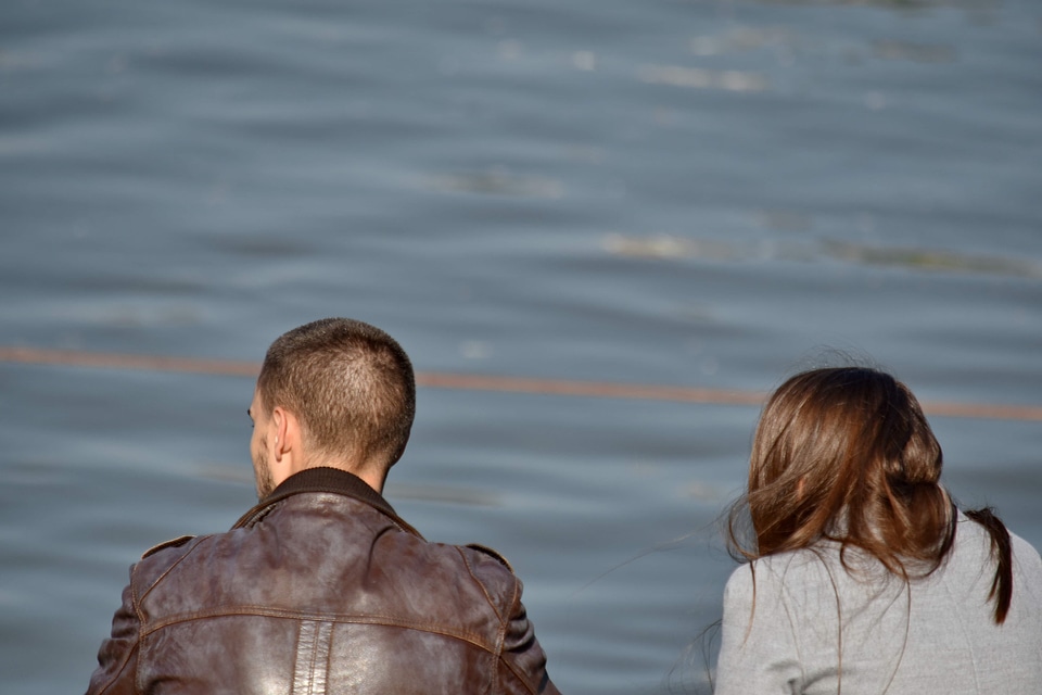 Boyfriend enjoying girlfriend
