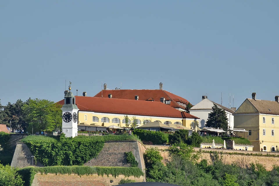 Castle facade tourist attraction