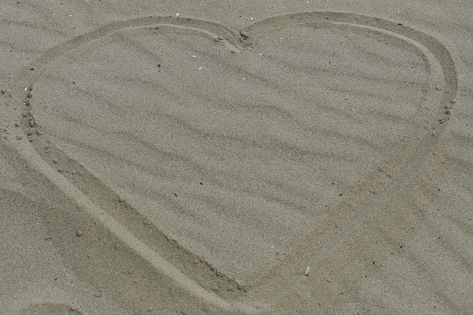 Heart love message