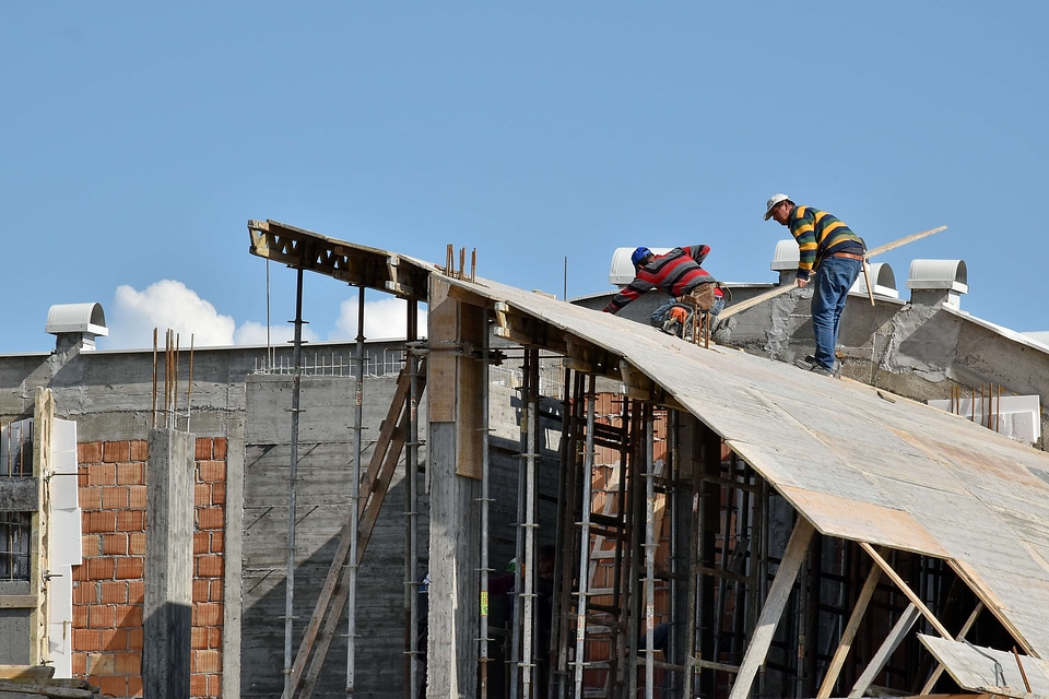 Construction Worker roof rooftop