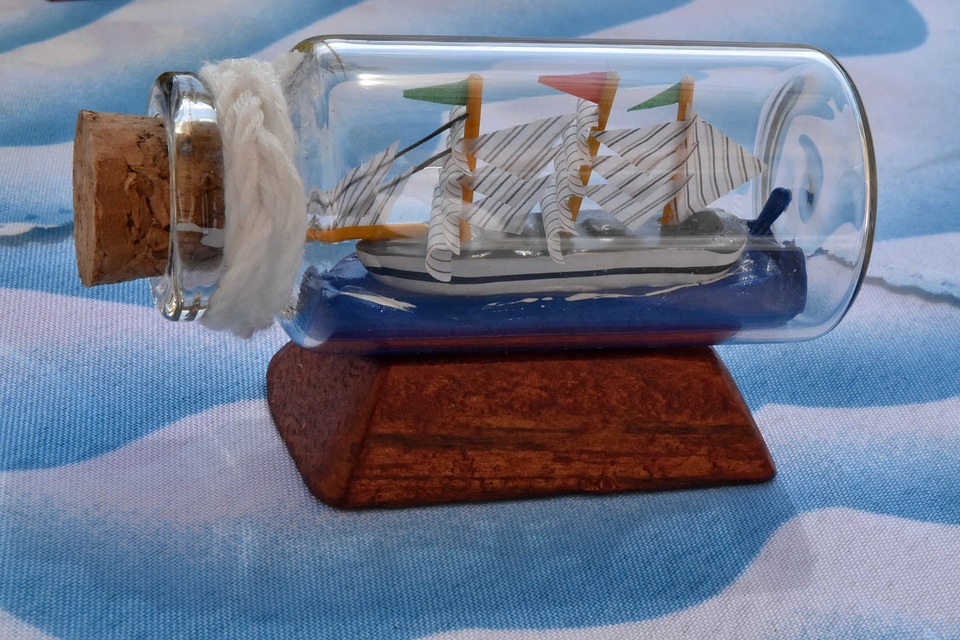 Bottle detail glass