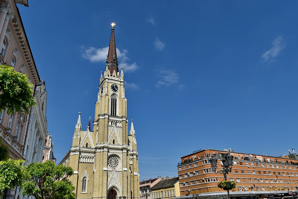 Downtown tourist attraction church