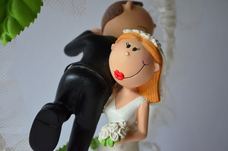 Figures pie gesteck marriage