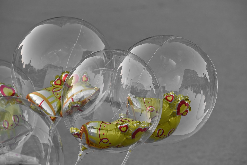 Balloon gift plastic