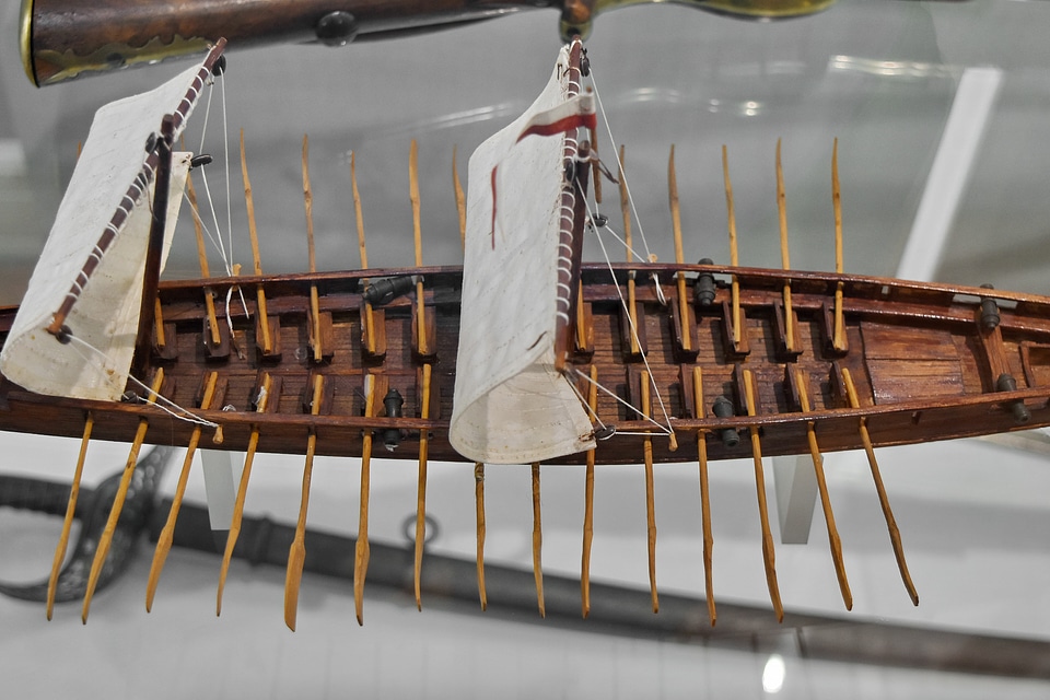 Antiquity museum watercraft
